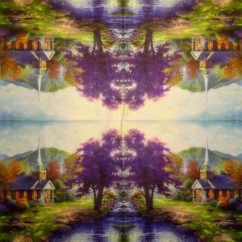 198 Garten - 3-lagig - Thomas Kinkade